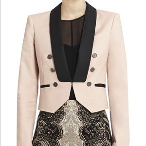 BCBG Double Breasted Tuxedo Blazer